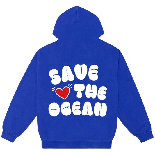 THE COBALT SAVE THE OCEAN HOODIE